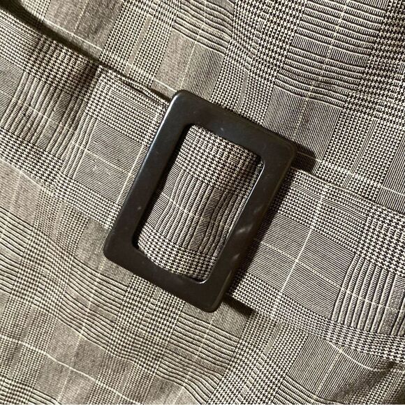 Michael Michael Kors Size 6 Brown Plaid Midi Dress - Picture 4 of 12